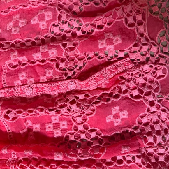 NWT Johnny Was Baez Phaedra Blouse Passion Fruit in Medium - Picture 9 of 11